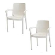 VOSS 2000 GUINEA SILLON JARDIN Blanco Tipo Rattan