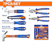 WADFOW WHS5307 SET HERRAMIENTAS   7 Piezas Blister