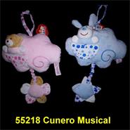 WOODY TOYS 55218/57985 CUNERO MUSICAL NUBE C/ Perro-Oso