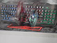 XTRIKE ME CM406 TECLADO GAMMER Mecanico Luminoso USB + Mousse+ Auricular