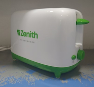 ZENITH TOASTMAKER TOSTADORA PARA 2 PANES Blanca