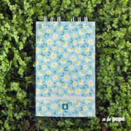 A LA PUPÉ Libreta 10,5 X 17 80 H. Liso Serie Floreados - Con Elastico