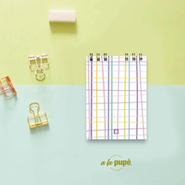 A LA PUPÉ Libreta 10,5 X 17 80 H. Liso Serie Popurri - Con Elastico