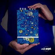 A LA PUPÉ Libreta 10,5 X 17 80 H. Liso Serie Popurri - Con Elastico