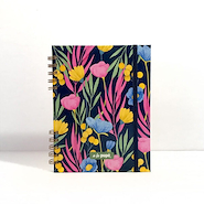 A LA PUPÉ Cuaderno 16 X 21 80 H. Rayado Serie Floreado - Con elastico