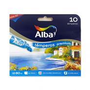 ALBA Tempera Pomo X 10 Unid. Surtida Arte Escolar