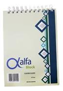 ALFA Block De 80 Hojas A5 Cuadriculado Cuadernos