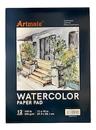 ARTMATE Block Acuarela 27,9 x 38,1 cm 12 H. 300 grs.