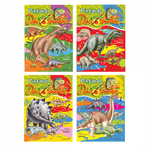 BETINA Pintando Dinosaurios Libro Para Colorear