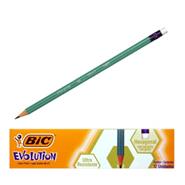 BIC Evolution Lapiz Negro Con Goma Escritura Escolar