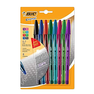 BIC Boligrafo Cristal Ultrafino x8 Escritura