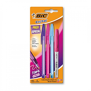 BIC Cristal Fashion  x3 + 1 Marcador Intensity Rosa - Lila - Celeste