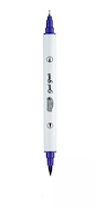 BRW Marcadores Dual Brush Unidad Punta pincel + Microfibra Punta 0.4 mm