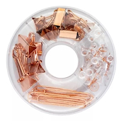 BRW Kit office donuts clips y  binder clips,