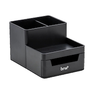 BRW Organizador de Escritorio 4 Compartimientos Con cajon plastico