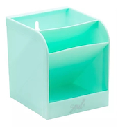 BRW Organizador cuadrado vertical Cuadrado 3 divisiones Plastico