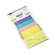 BRW Notas Adhesivas Transparentes Pastel 76x76mm 40 Hojas