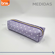 BRW Cartuchera corazones Ecocuero