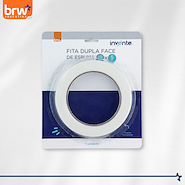 BRW Cinta Adhesiva Doble Faz Espuma Cinta 19Mm X 5M