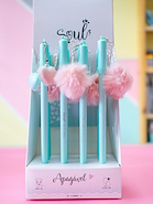 BRW Boligrafo Borrable Divert Gel 0.7Mm  Pom pom Escritura Artistica