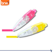 BRW Resaltador En Cinta Retractil Colores Neón Escritura Artistica