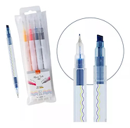 BRW Resaltadores / Microfibras Doble Punta Neon Escritura Blister x4
