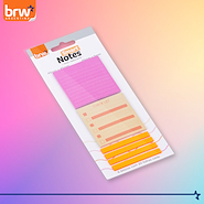 BRW Notas Adhesivas + marca texto charm Organizadores