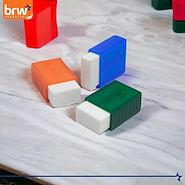 BRW Goma De Borrar Con Funda Colores Goma de borrar
