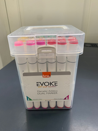 BRW Marcador Dual Marker Pro Doble Punta x 36 Arte