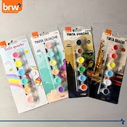 BRW Tempera x 6 Colores Tempera + Pincel