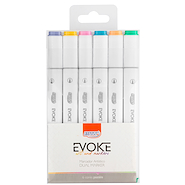 BRW Marcadores Dual marker Pro x 6 Colores Pastel