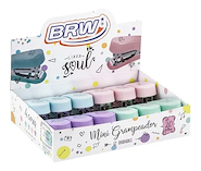 BRW Abrochadora Mini Pastel Brw Abrochadora Plastica para 20 Hojas 26/6