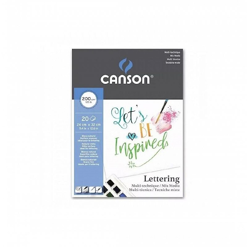 CANSON Block hojas Tecnicas mixtas 20 hojas - 200 gr