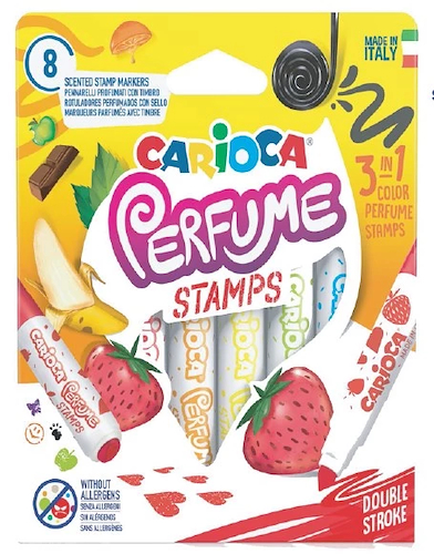 CARIOCA Marcadores con perfume y sellos x 8 Escritura Artistica