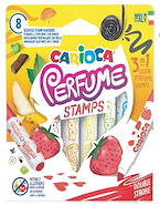 CARIOCA Marcadores con perfume y sellos x 8 Escritura Artistica