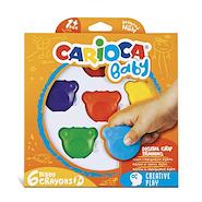 CARIOCA Crayones x 6 Baby Osito Escritura Artistica