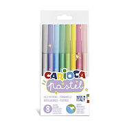 CARIOCA Marcadores De Colores x 8 Pastel Super Lavables