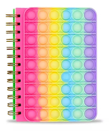CHIDO Cuaderno A5 Pop it 80 hjs 80 hjs Rayado, tapa de silicona