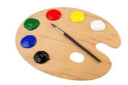 CHIDO Paleta De Pintor Ovalada 23 X 30 Grande Accesorio De Artitstica