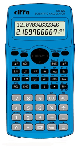 CIFRA Calculadora Cientifica Solar/Bateria Sc-820 Calculadora
