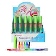 COLOURS Crayon Borrable Games Crayon con capuchon de Goma