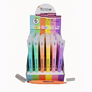 COLOURS Resaltador Doble Trazo Pastel Escritura