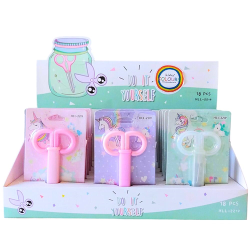 COLOURS Tijera con funda pastel Cortantes