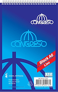 CONGRESO Block A6 Espiral Rayado 80 hjs Block Espiral