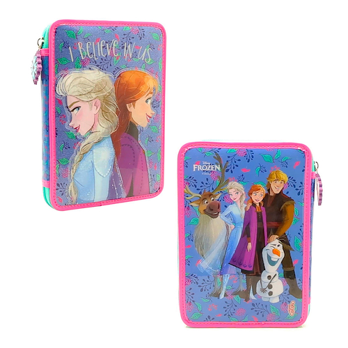 CRESKO Cartuchera Frozen Canopla 1 piso pvc
