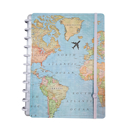 CUADERNO INTELIGENTE Cuaderno A5 Linea Deluxe Mapa Mundi 60 hjs. Lisas