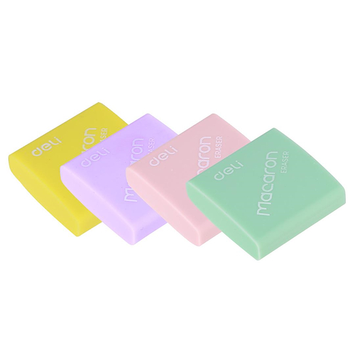 DELI Goma De Borrar Macaron Reglas/Gomas/Sacapuntas