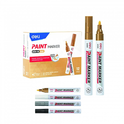 DELI Marcador paint acrilico 2mm cuerpo metalico