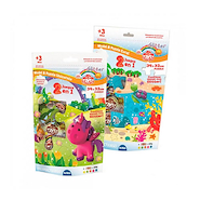 DIDO Kit Masa 2 En 1 Rompecabeza y glitter Masa + Puzzle