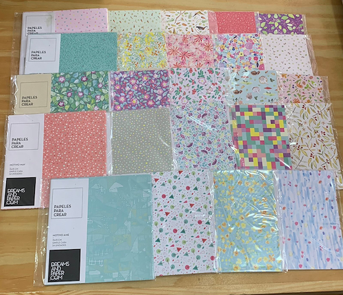 DREAMS AND PAPER Pack Papel Origami 15x15 Pack 24 unid.